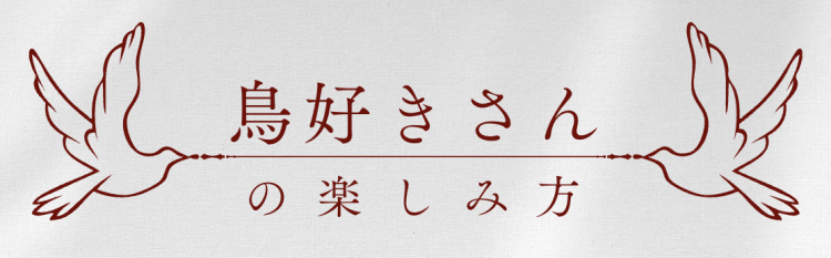 鳥好きさんの楽しみ方